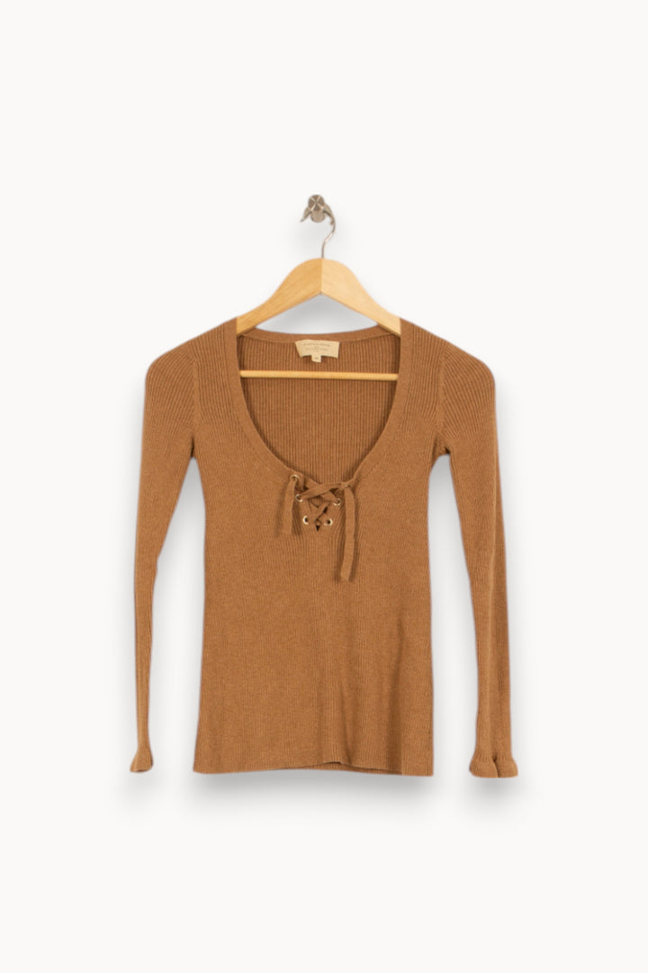 Pull Beige - Taille XS/34 de la marque Sézane | PARAD52771 - Vendu par Paradigme - Image 2