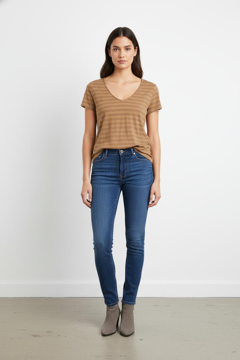 Tee-shirt Marron - Taille L/40
