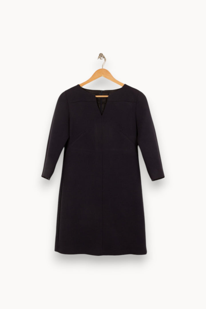 Robe Droite Bleue - Taille M/38 de la marque Caroll | PARAD52782 - Vendu par Paradigme - Image 2
