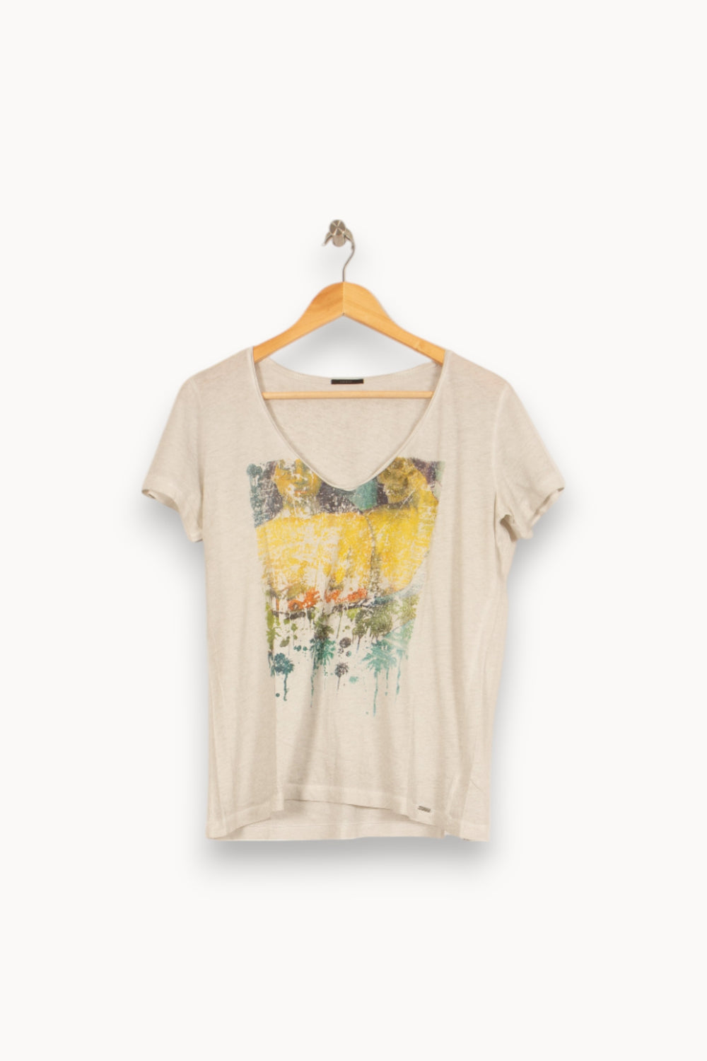 Tee-shirt Beige - Taille XL/42 de la marque IKKS | PARAD52786 - Vendu par Paradigme - Image 2