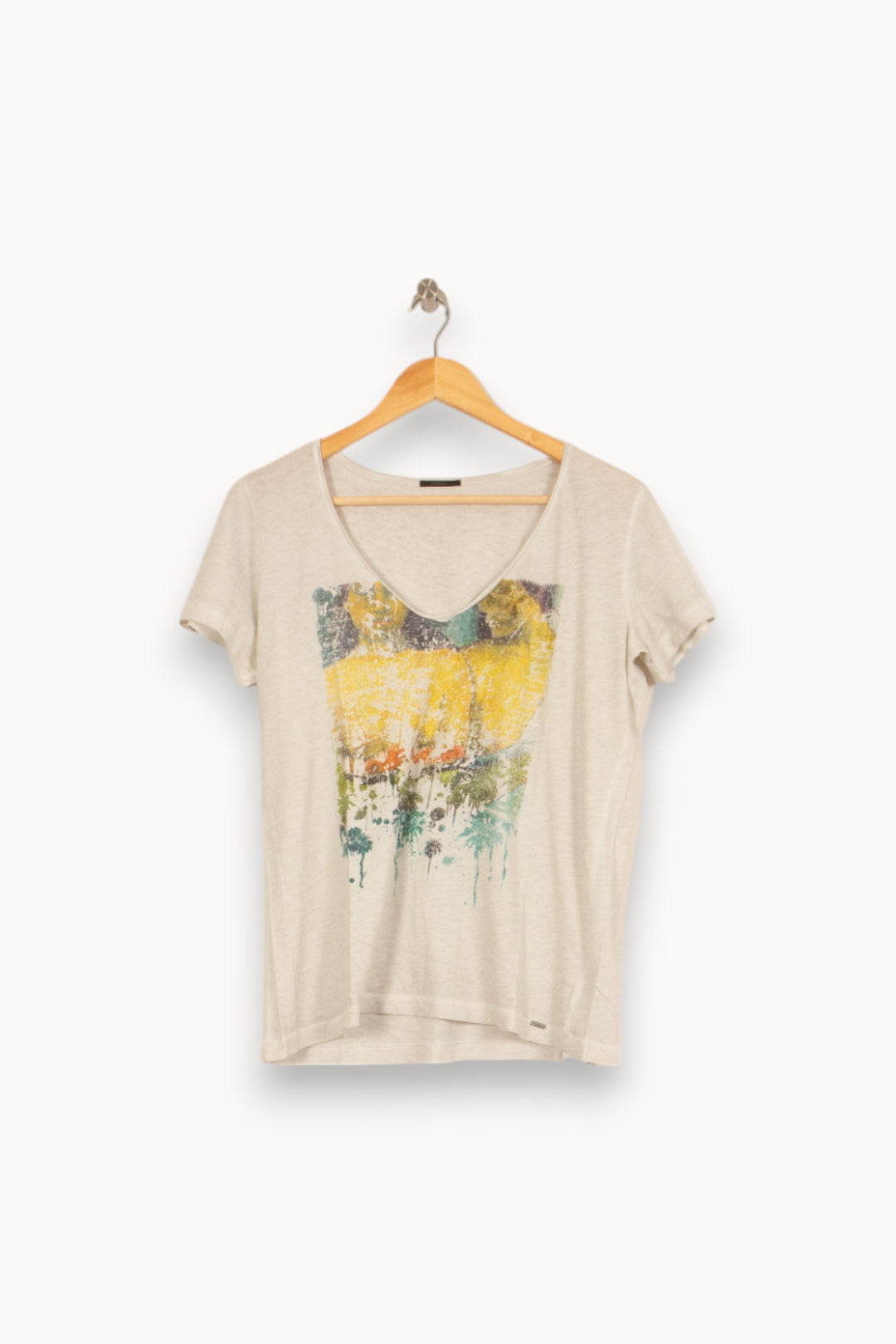 Tee-shirt Beige - Taille XL/42 de la marque IKKS | PARAD52786 - Vendu par Paradigme - Image 2