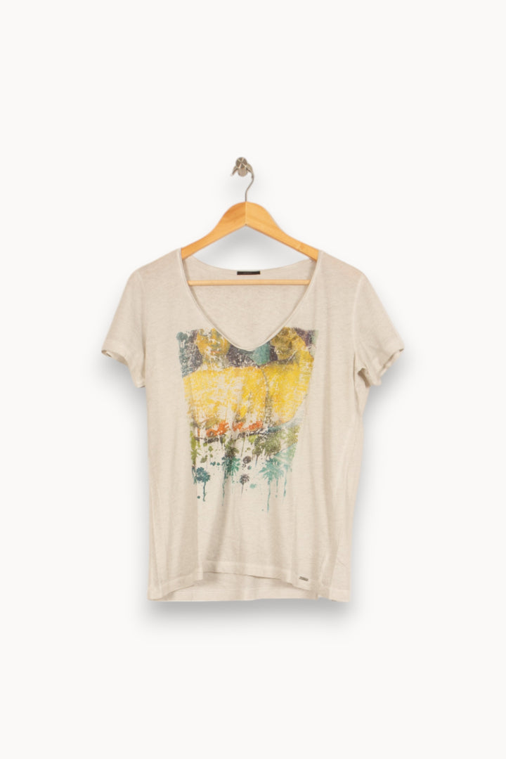 Tee-shirt Beige - Taille XL/42 de la marque IKKS | PARAD52786 - Vendu par Paradigme - Image 2