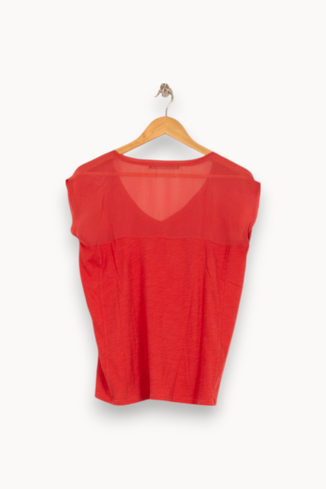 Tee-shirt Rouge - Taille M/38 de la marque Comptoir des Cotonniers | PARAD52787 - Vendu par Paradigme - Image 4