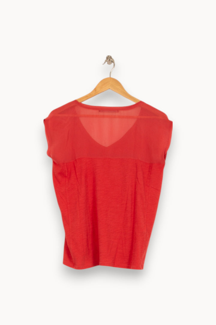 Tee-shirt Rouge - Taille M/38 de la marque Comptoir des Cotonniers | PARAD52787 - Vendu par Paradigme - Image 4