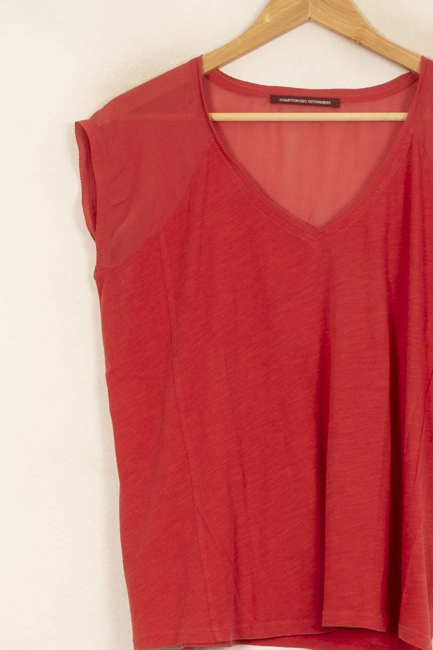 Tee-shirt Rouge - Taille M/38 de la marque Comptoir des Cotonniers | PARAD52787 - Vendu par Paradigme - Image 3