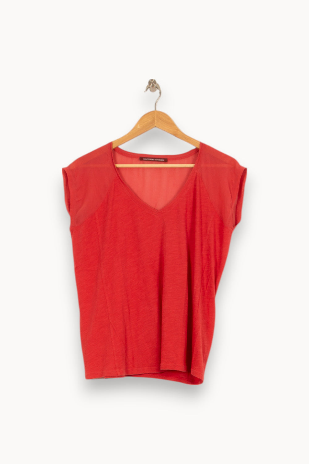 Tee-shirt Rouge - Taille M/38 de la marque Comptoir des Cotonniers | PARAD52787 - Vendu par Paradigme - Image 2