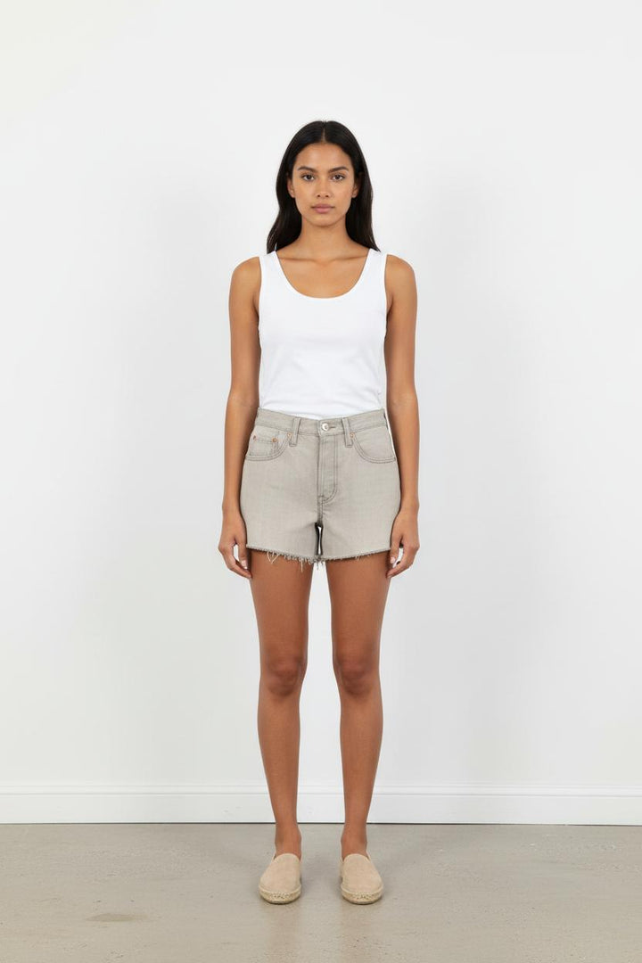 Short en Jean Gris - Taille XS/34