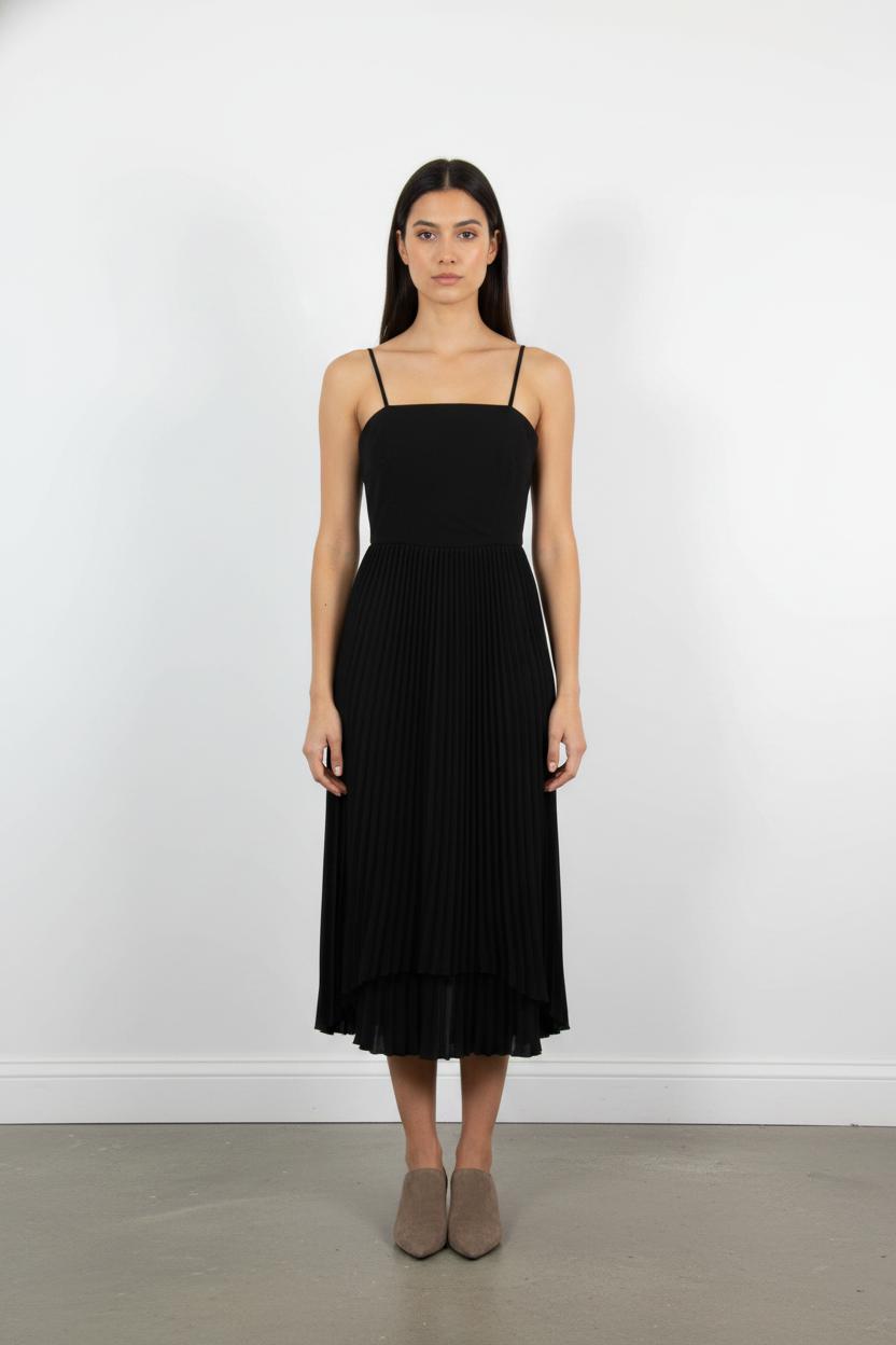 Robe Plissée Noire - Taille S/36