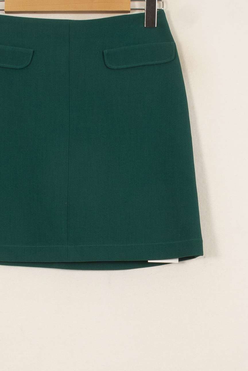 Jupe Courte Verte - Taille S/36 de la marque Caroll | PARAD52798 - Vendu par Paradigme - Image 3