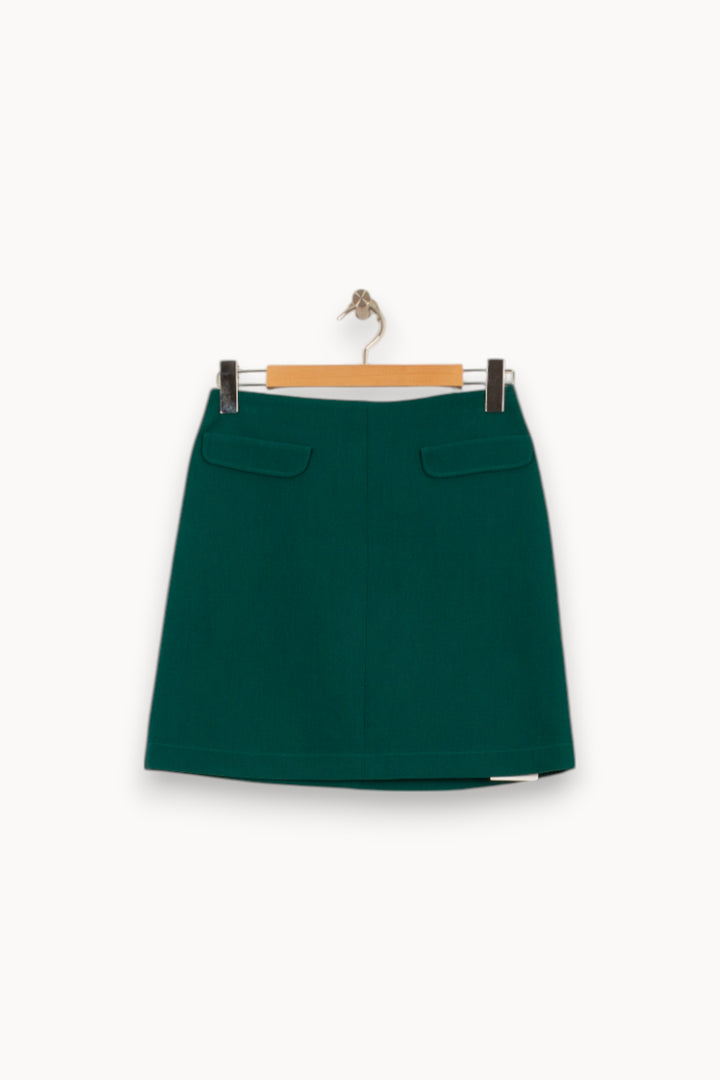 Jupe Courte Verte - Taille S/36 de la marque Caroll | PARAD52798 - Vendu par Paradigme - Image 2