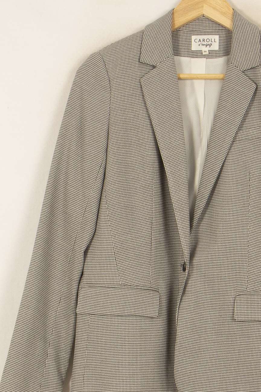 Blazer Gris - Taille S/36 de la marque Caroll | PARAD52801 - Vendu par Paradigme - Image 3