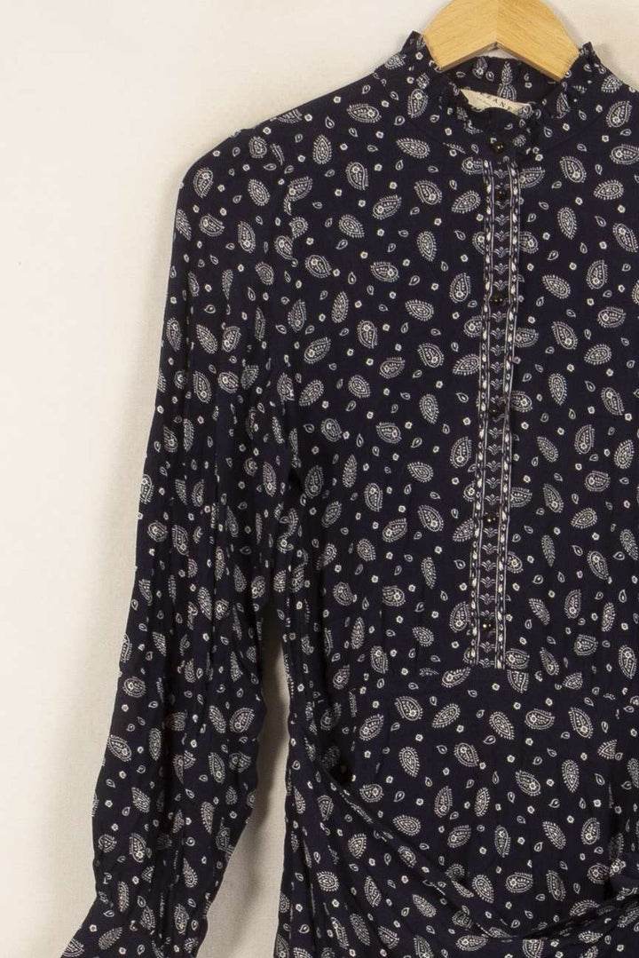 Robe Courte Bleu et Blanc - Taille S/36 de la marque Sézane | PARAD52811 - Vendu par Paradigme - Image 3