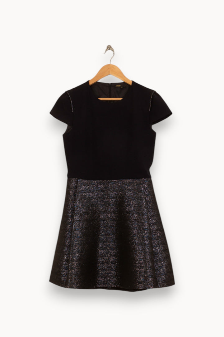 Robe Midi Noire - Taille M/38 de la marque Maje | PARAD52813 - Vendu par Paradigme - Image 2