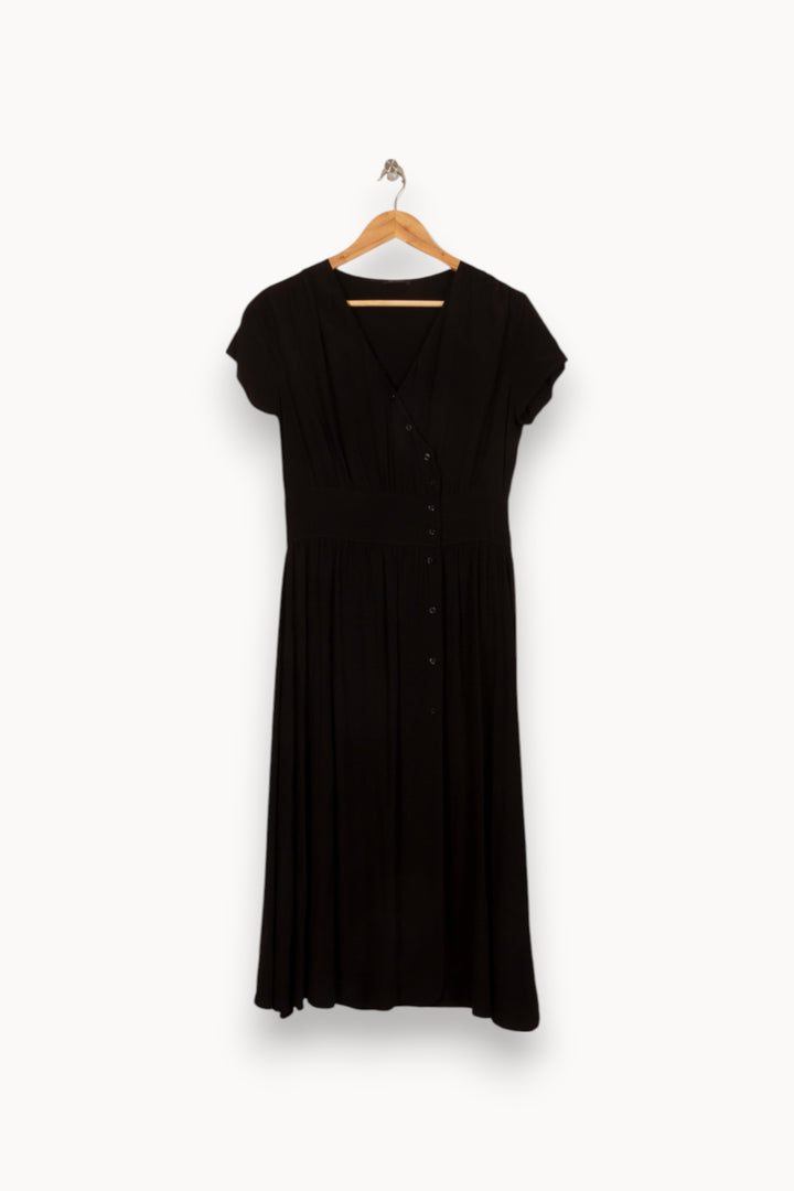 Robe Midi Noire - Taille M/38 de la marque IKKS | PARAD52816 - Vendu par Paradigme - Image 2