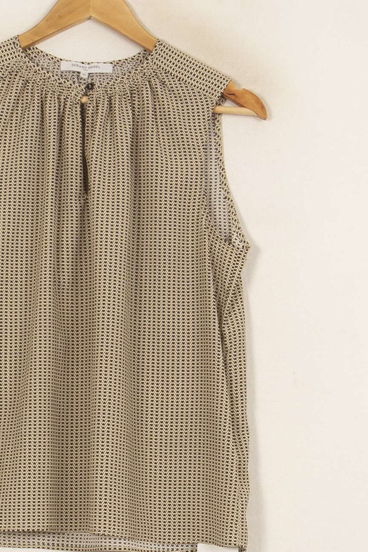 Blouse Beige et Noir - Taille XL/42 de la marque Gerard Darel | PARAD52821 - Vendu par Paradigme - Image 3