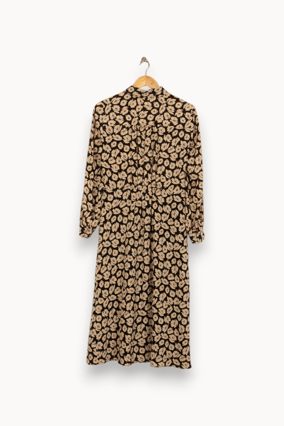 Robe Midi Noire et Beige - Taille M/38 de la marque Gerard Darel | PARAD52822 - Vendu par Paradigme - Image 4