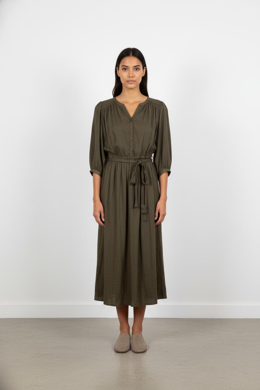 Robe Midi Verte - Taille L/40