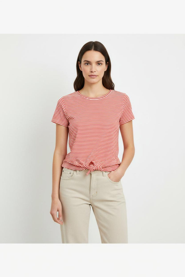 T-shirt Rouge et Blanc - Taille S/36