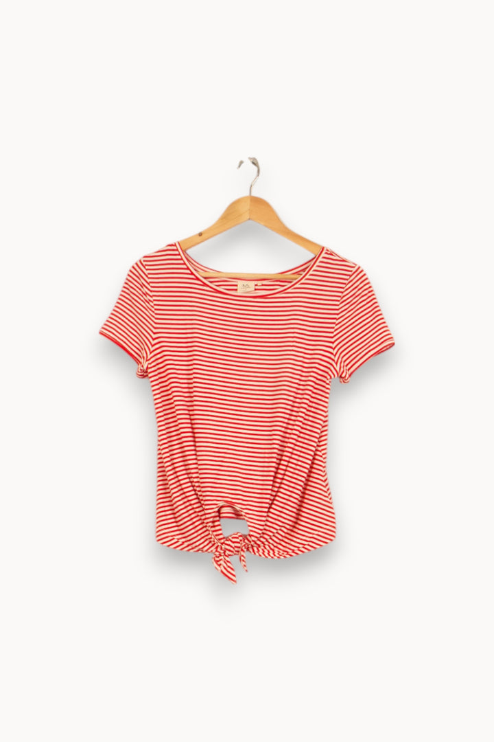 T-shirt Rouge et Blanc - Taille S/36 de la marque Marie Sixtine | PARAD52824 - Vendu par Paradigme - Image 2