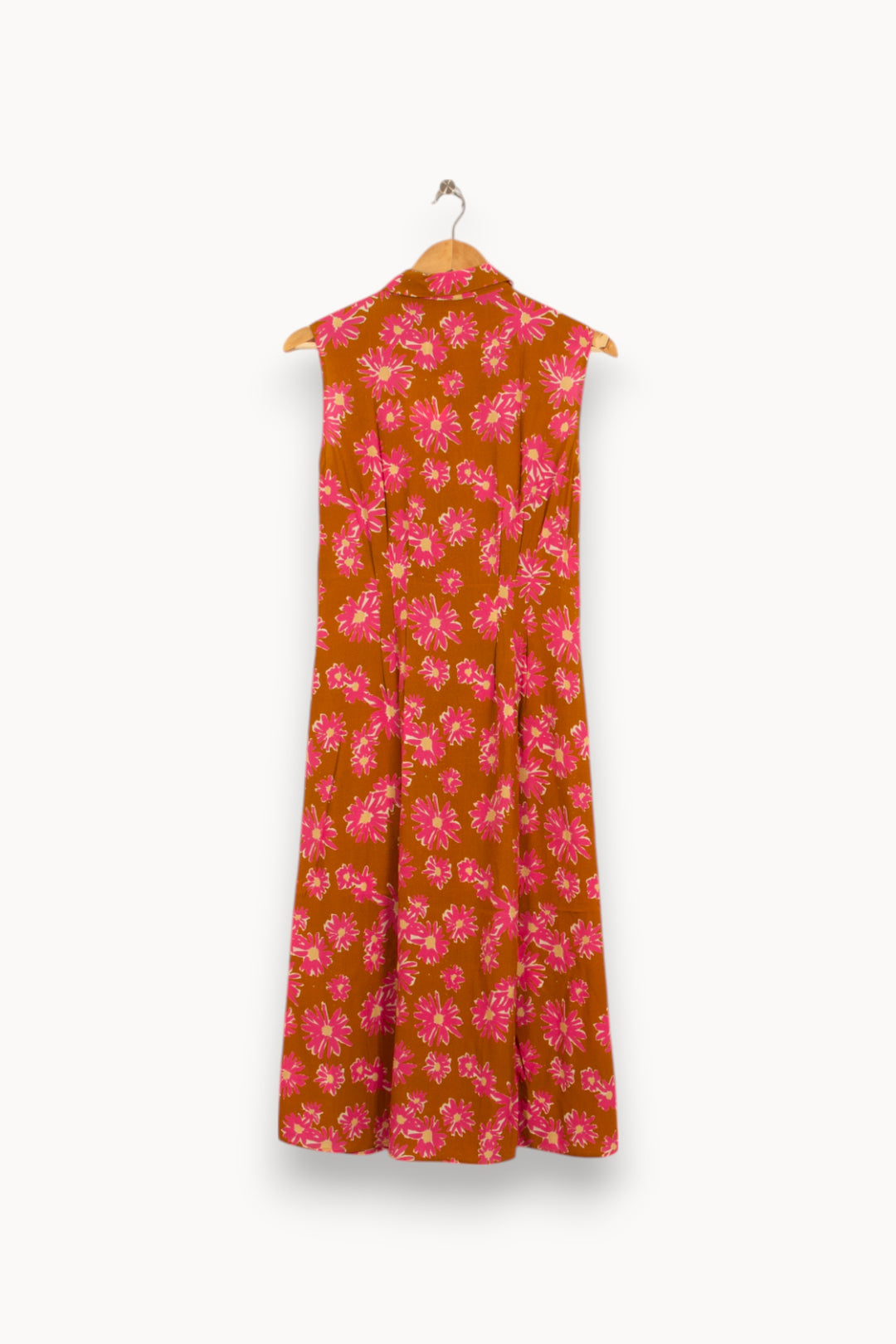Robe Sans Manches Marron et Rose - Taille M/38 de la marque Marie Sixtine | PARAD52832 - Vendu par Paradigme - Image 4