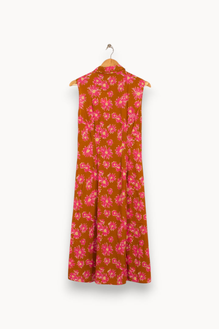 Robe Sans Manches Marron et Rose - Taille M/38 de la marque Marie Sixtine | PARAD52832 - Vendu par Paradigme - Image 4
