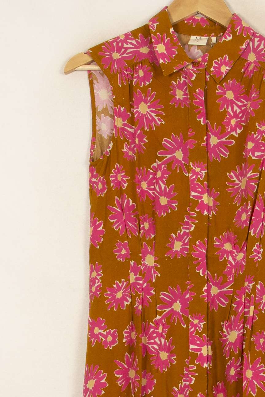 Robe Sans Manches Marron et Rose - Taille M/38 de la marque Marie Sixtine | PARAD52832 - Vendu par Paradigme - Image 3
