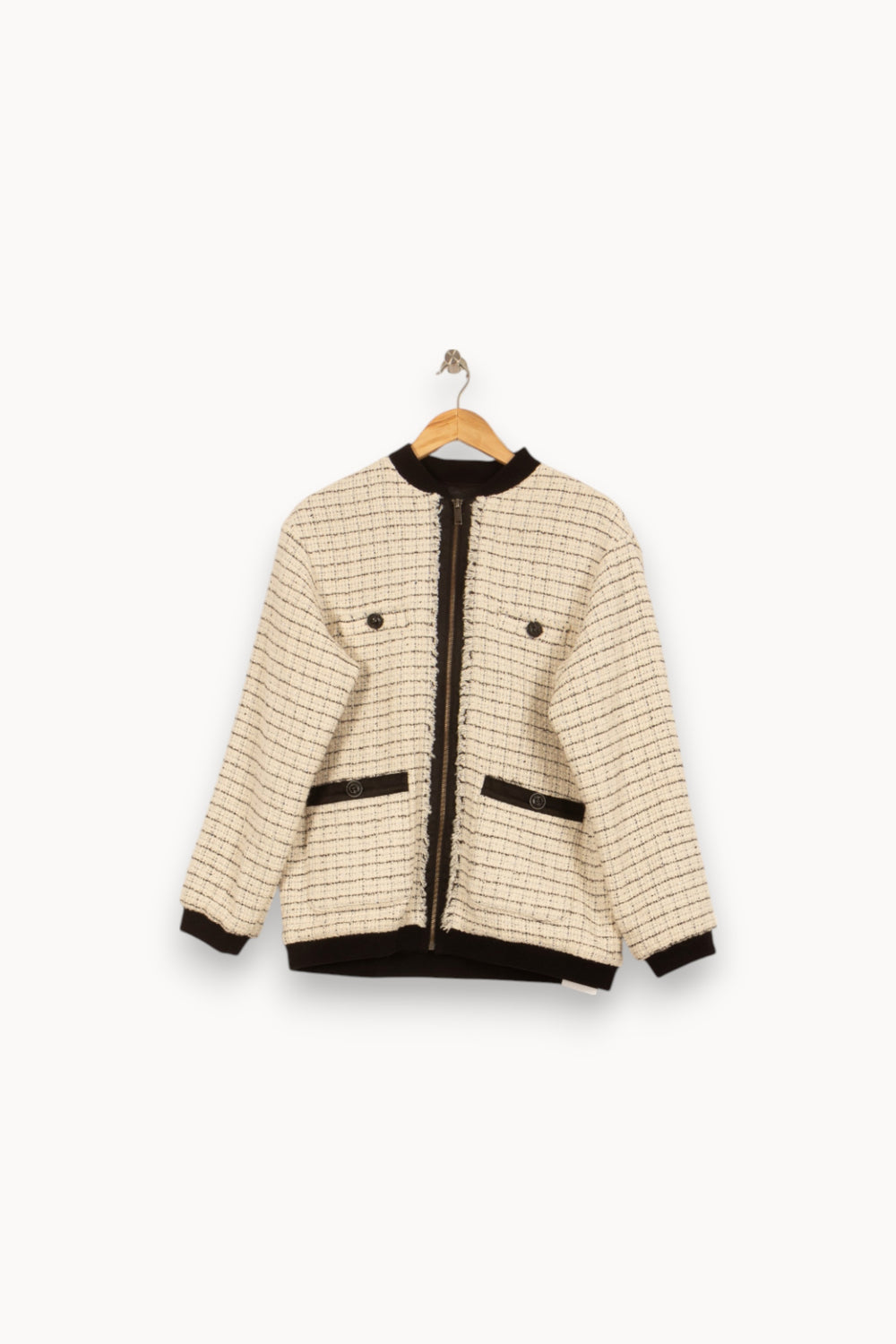 Veste Blanche et Noire - Taille L/40 de la marque IKKS | PARAD52834 - Vendu par Paradigme - Image 2