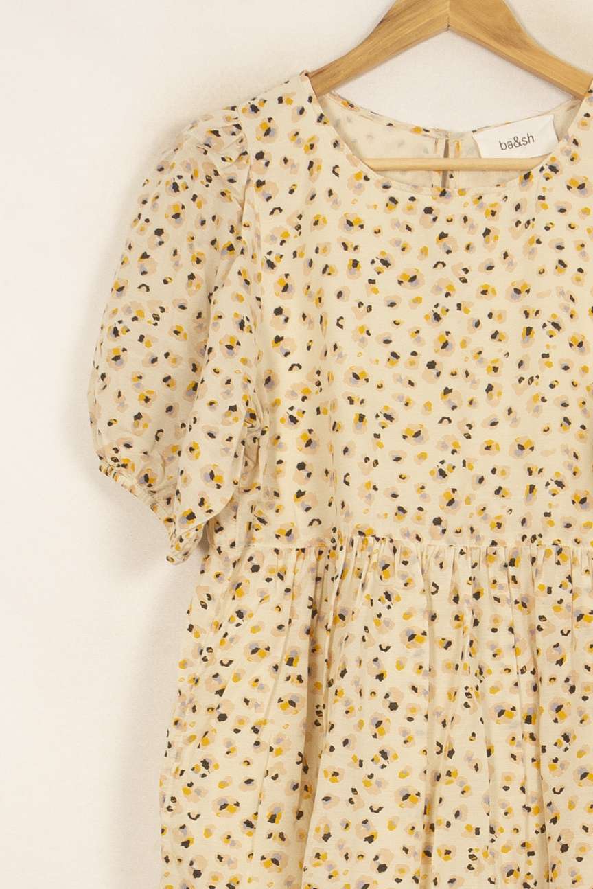 Robe Courte Blanche et Jaune - Taille M/38 de la marque ba&sh | PARAD52835 - Vendu par Paradigme - Image 3
