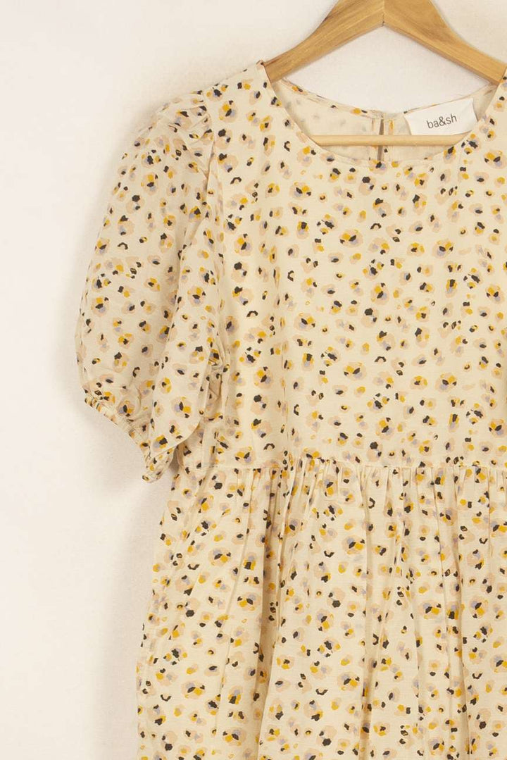 Robe Courte Blanche et Jaune - Taille M/38 de la marque ba&sh | PARAD52835 - Vendu par Paradigme - Image 3