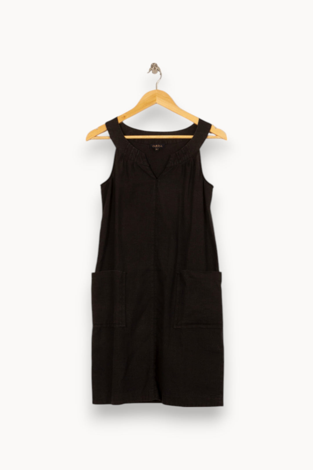 Robe Sans Manches Noire - Taille S/36 de la marque Caroll | PARAD52839 - Vendu par Paradigme - Image 2