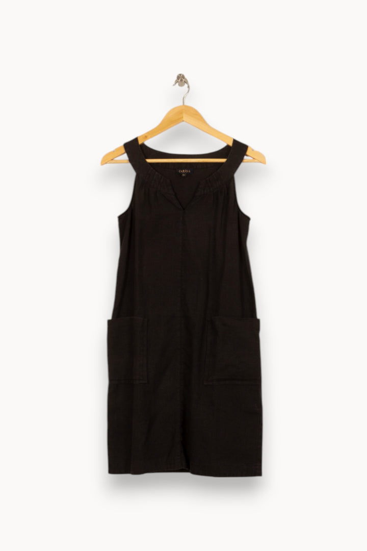 Robe Sans Manches Noire - Taille S/36 de la marque Caroll | PARAD52839 - Vendu par Paradigme - Image 2