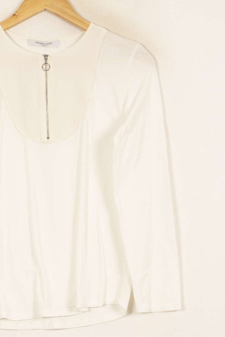 Blouse Beige - Taille S/36 de la marque Gerard Darel | PARAD52840 - Vendu par Paradigme - Image 3