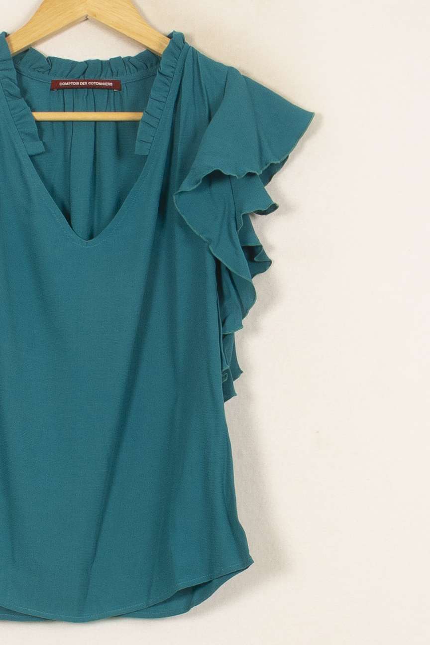 Blouse Bleue - Taille XS/34 de la marque Comptoir des Cotonniers | PARAD52842 - Vendu par Paradigme - Image 3