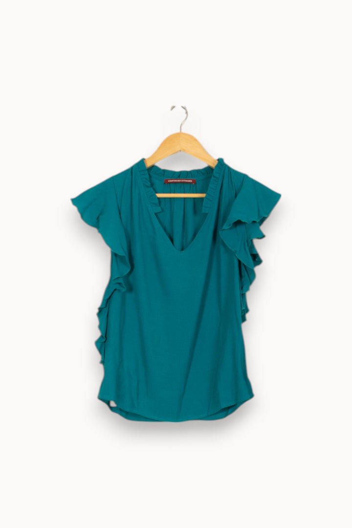 Blouse Bleue - Taille XS/34 de la marque Comptoir des Cotonniers | PARAD52842 - Vendu par Paradigme - Image 2