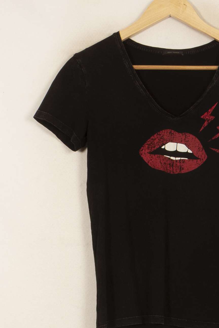 Tee-shirt Noir et Rouge - Taille XS/34 de la marque IKKS | PARAD52845 - Vendu par Paradigme - Image 3