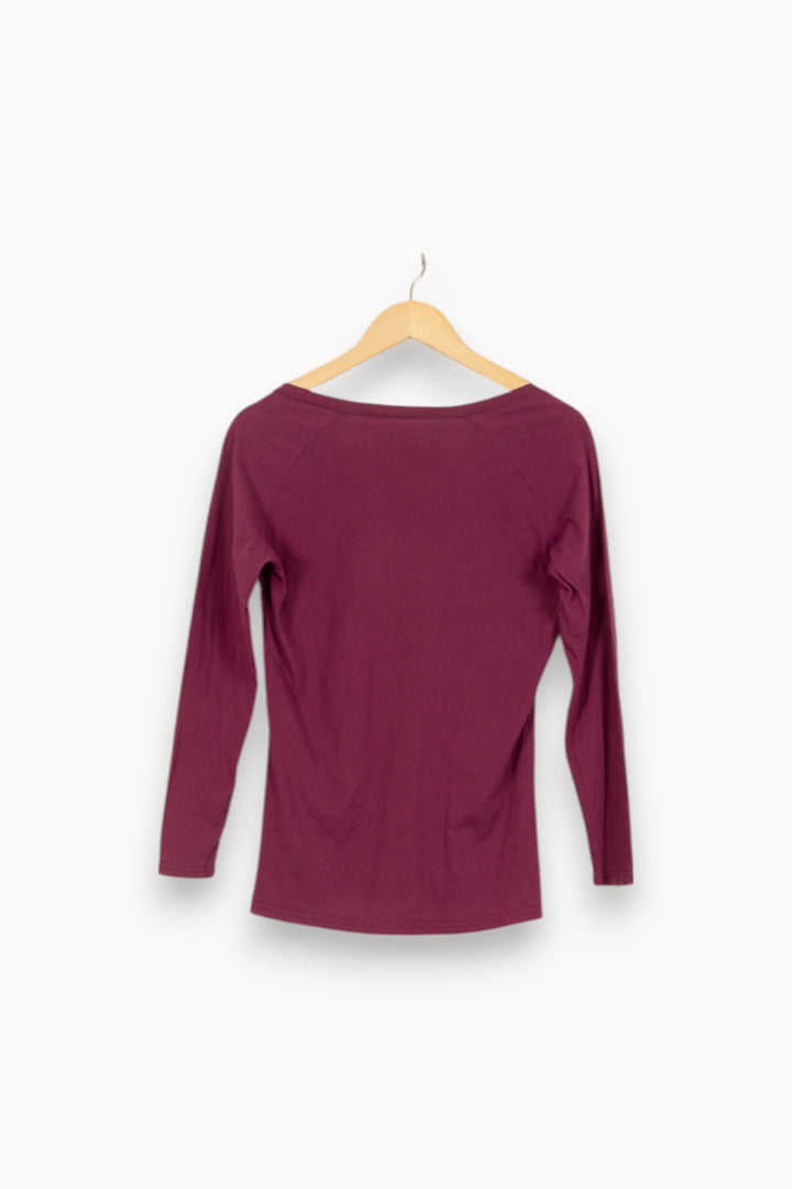 Tee-shirt Manches Longues Violet - Taille XS/34 de la marque ba&sh | PARAD52868 - Vendu par Paradigme - Image 4