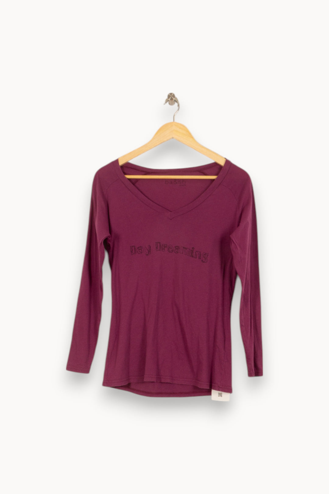 Tee-shirt Manches Longues Violet - Taille XS/34 de la marque ba&sh | PARAD52868 - Vendu par Paradigme - Image 2