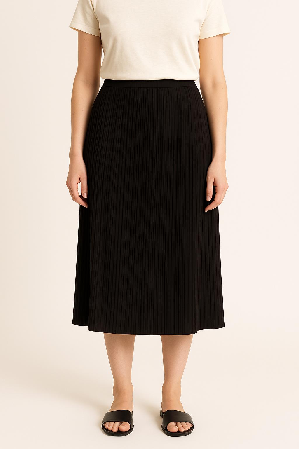 Jupe Plissée Noire - Taille L/40 de la marque IKKS | PARAD52871 - Vendu par Paradigme - Image 1