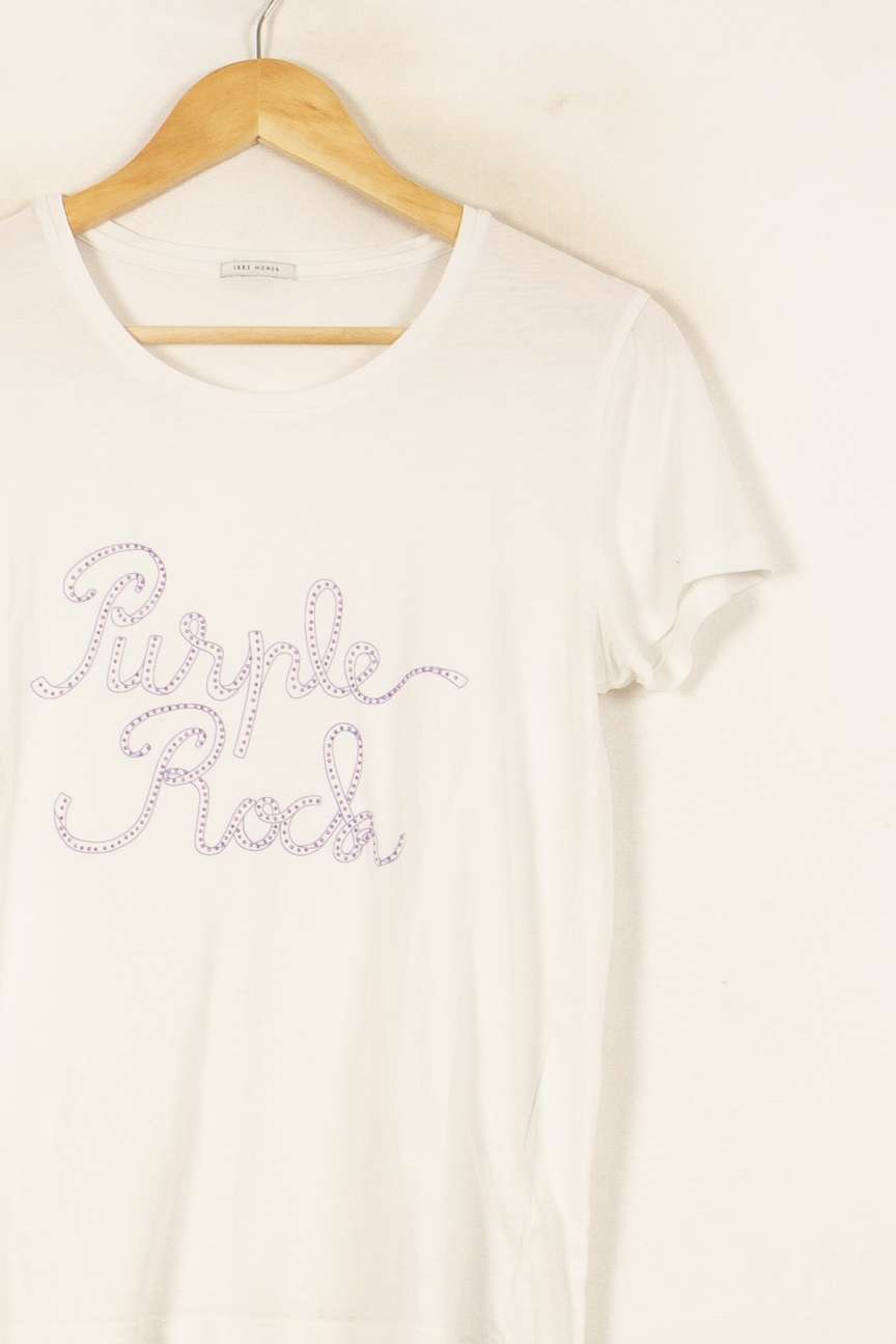 Tee-shirt Blanc - Taille M/38 de la marque IKKS | PARAD52872 - Vendu par Paradigme - Image 3