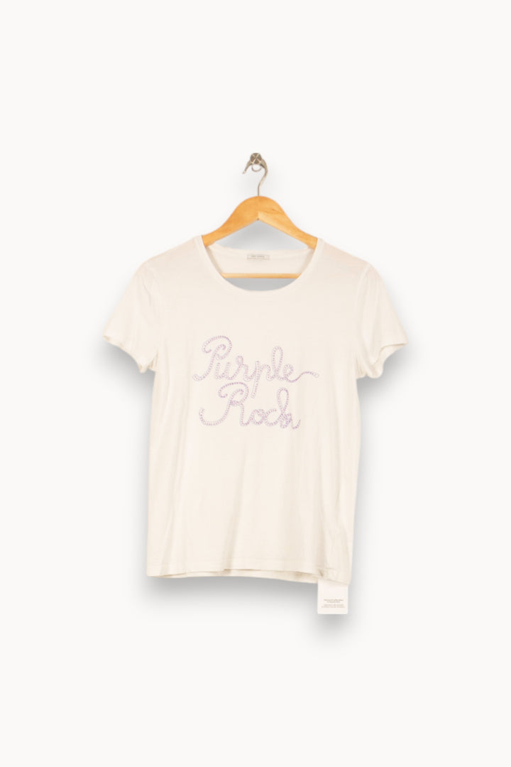 Tee-shirt Blanc - Taille M/38 de la marque IKKS | PARAD52872 - Vendu par Paradigme - Image 2