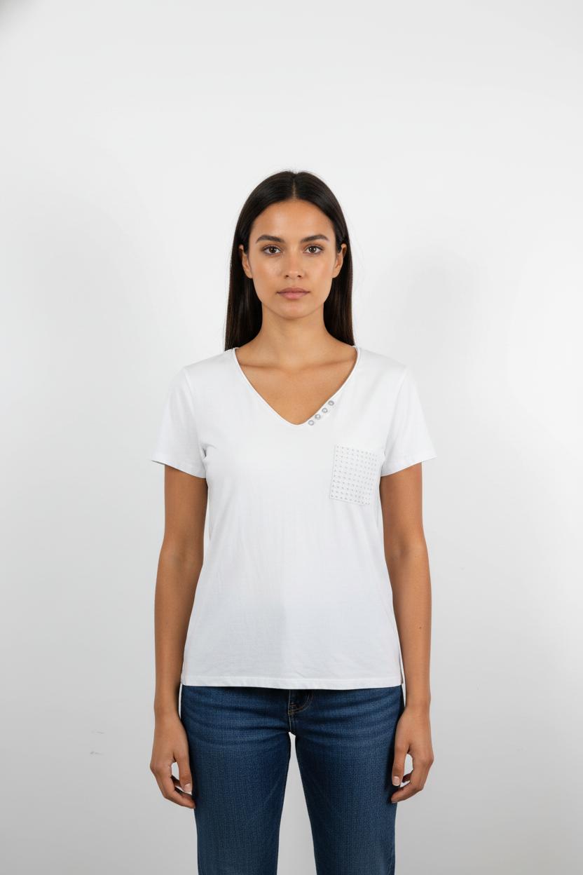 Tee-shirt Blanc - Taille M/38