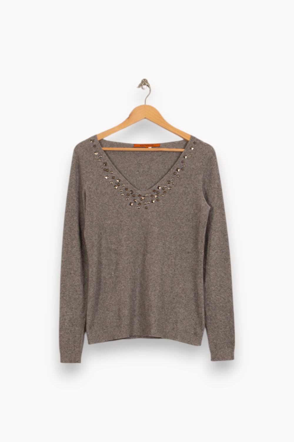 Pull Gris - Taille M/38 de la marque La Fée Maraboutée | PARAD52877 - Vendu par Paradigme - Image 2