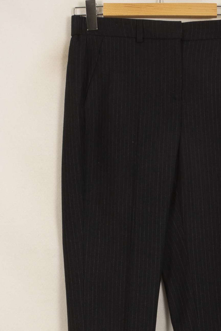 Pantalon Rayé Gris - Taille S/36 de la marque Caroll | PARAD52878 - Vendu par Paradigme - Image 3