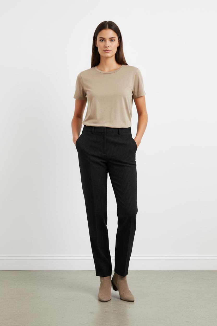 Pantalon Rayé Gris - Taille S/36