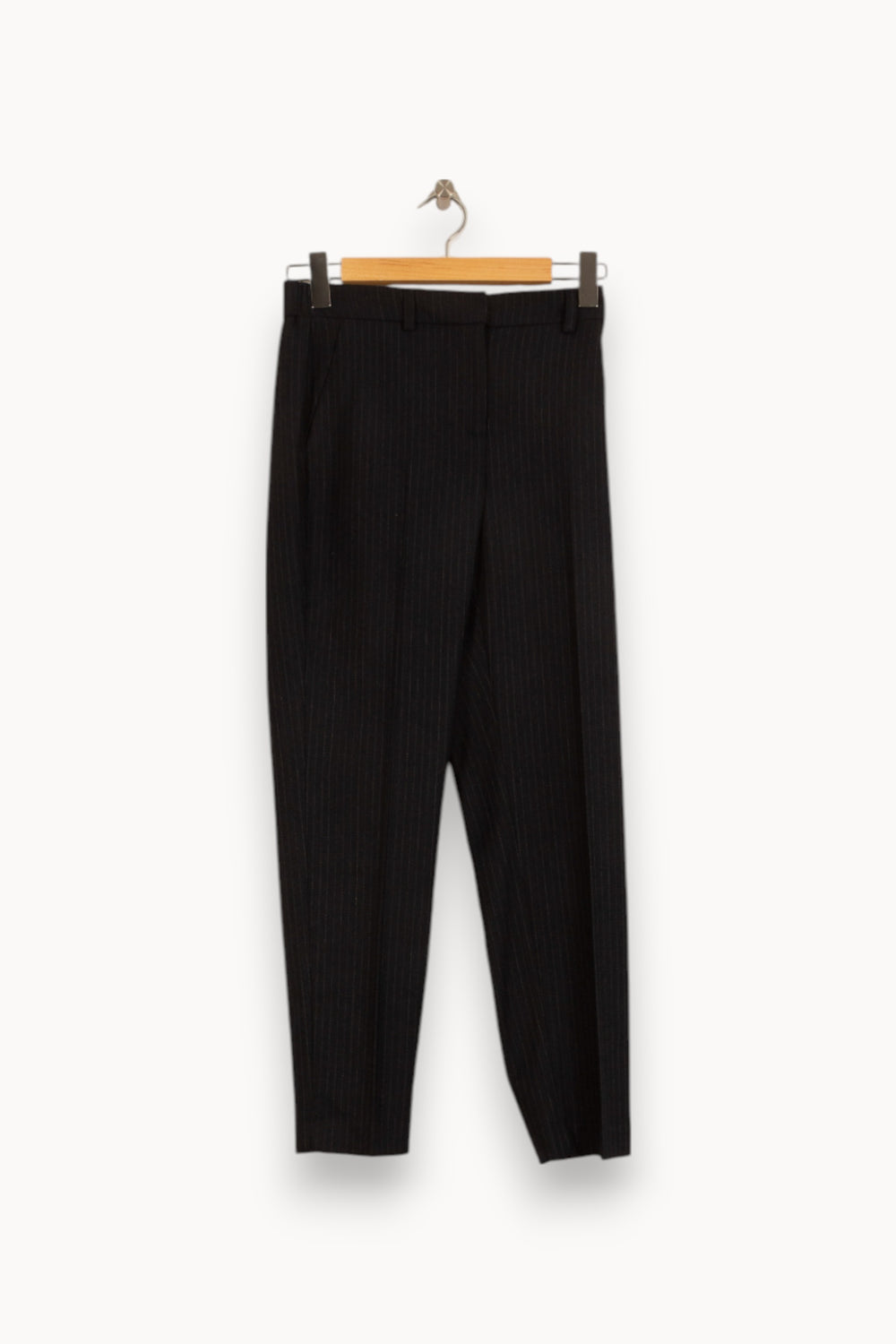 Pantalon Rayé Gris - Taille S/36 de la marque Caroll | PARAD52878 - Vendu par Paradigme - Image 2
