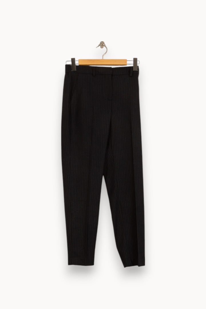 Pantalon Rayé Gris - Taille S/36 de la marque Caroll | PARAD52878 - Vendu par Paradigme - Image 2