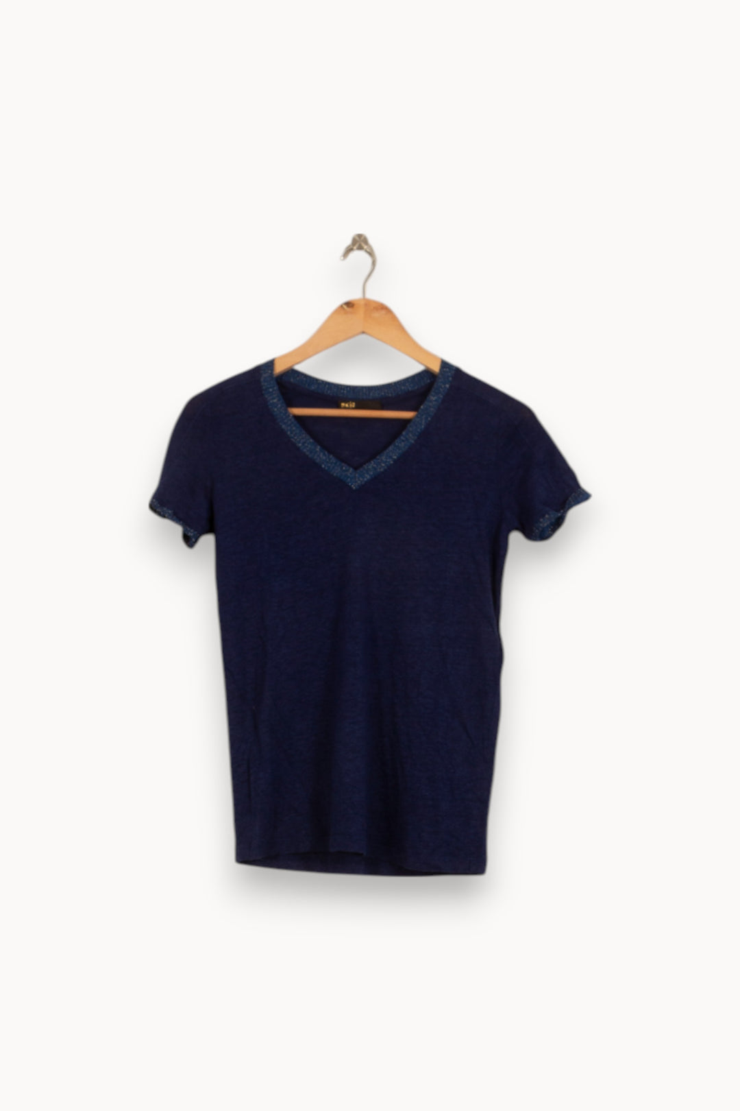 T-shirt Bleu - Taille S/36 de la marque Maje | PARAD52885 - Vendu par Paradigme - Image 2