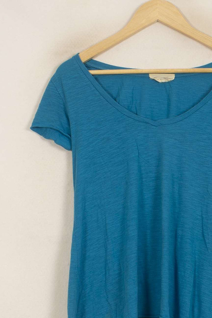 Tee-shirt Bleu - Taille XS/34 de la marque American Vintage | PARAD52888 - Vendu par Paradigme - Image 3