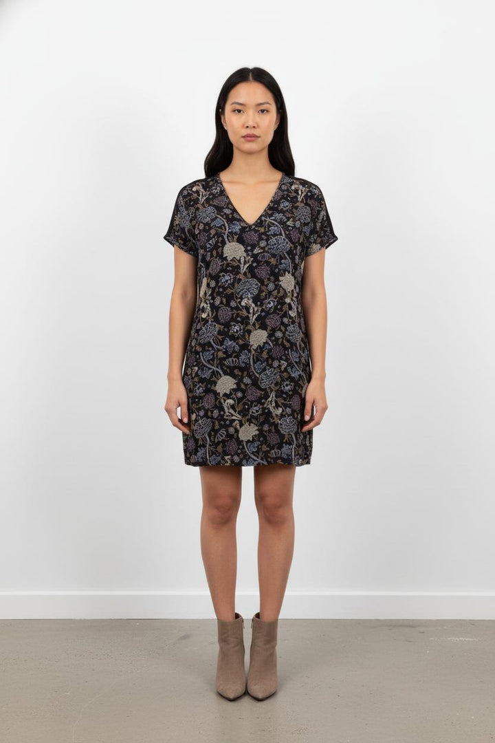Robe Courte Noire et Beige - Taille XS/34