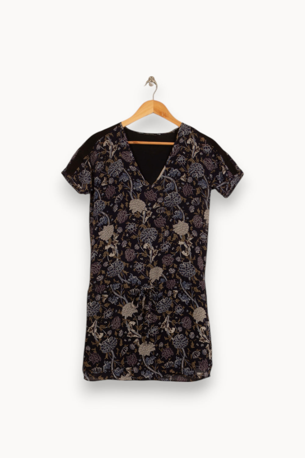 Robe Courte Noire et Beige - Taille XS/34 de la marque IKKS | PARAD52893 - Vendu par Paradigme - Image 2